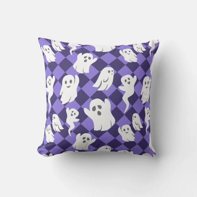 Cojín Decorativo Fantasma de Halloween (Anverso)