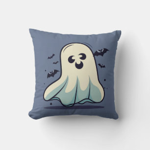 Cojín Decorativo Fantasma de Halloween Adorable, Fantasma De Hallow