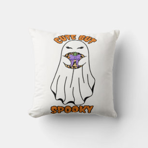 Cojín Decorativo Fantasma de Halloween lindo pero espeluznante sost