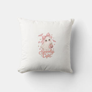 Cojín Decorativo Fantasma de Halloween Lindo y Espeluznante