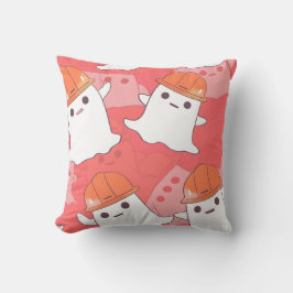 Cojín Decorativo Fantasma de trabajador de construcción de cuajo