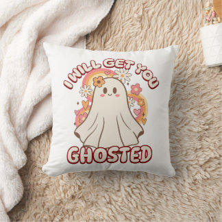Cojín Decorativo Fantasma divertida y adorable - Fantasma de San Va