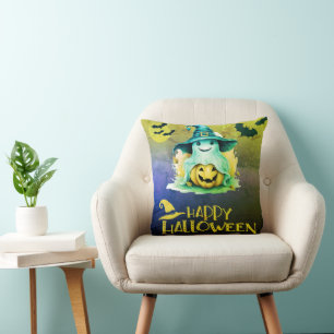 Cojín Decorativo Fantasma en brujas Gorra Jack-O' Lantern Halloween