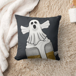 Cojín Decorativo Fantasma espeluznante de Halloween
