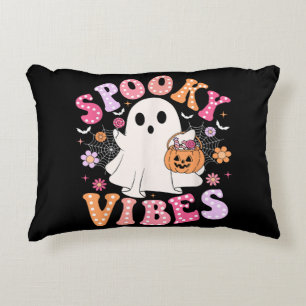 Cojín Decorativo Fantasma Fantasma Retro Groovy Halloween