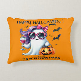 Cojín Decorativo Fantasma femenino espeluznante Halloween