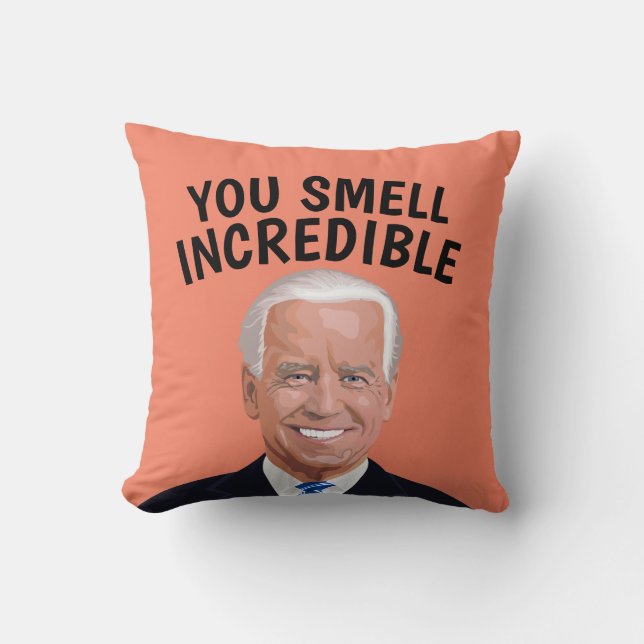 COJÍN DECORATIVO FANTASMA JOE BIDEN FUNNY PILLOTA A ESTOS NAVIDADES (Anverso)