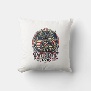 Cojín Decorativo Fantasma Patriótico Patriota Horror Monstruo Patri