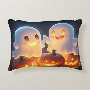 Cojín Decorativo Fantasmas brillantes de Personalizado de Halloween