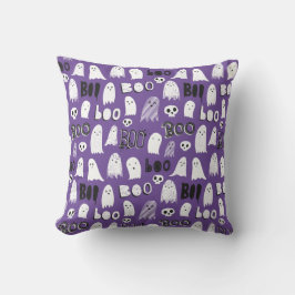 Cojín Decorativo Fantasmas, cráneos y boo cucharados