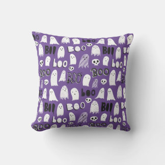Cojín Decorativo Fantasmas, cráneos y boo cucharados