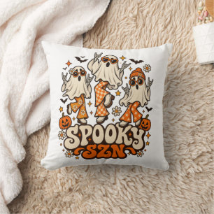 Cojín Decorativo Fantasmas Retro Espeluznantes SZN Diseño de Hall