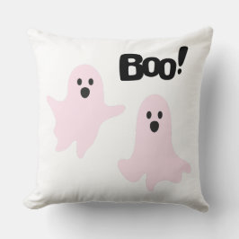 Cojín Decorativo Fantasmas rosas de Boo Cute Halloween