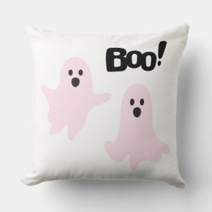 Cojín Decorativo Fantasmas rosas de Boo Cute Halloween