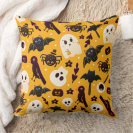 Cojín Decorativo Fantasmas y huecas de Halloween