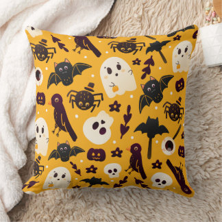 Cojín Decorativo Fantasmas y huecas de Halloween