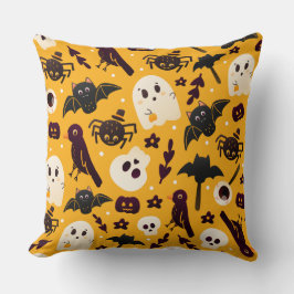 Cojín Decorativo Fantasmas y huecas de Halloween