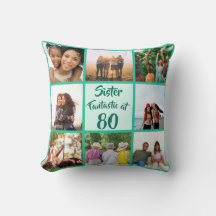 Fantástica hermana en collage de fotos de 80 años