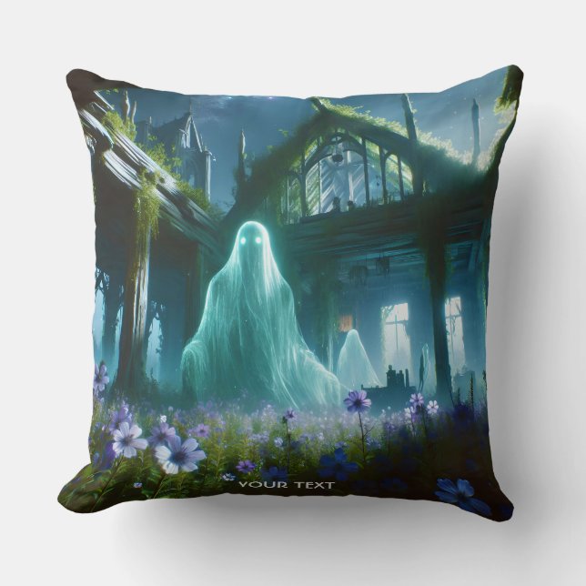 Cojín Decorativo Fantasy Cuidad fantasma Old House (Anverso)