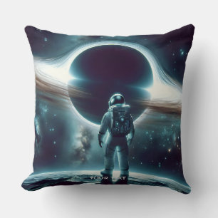 Cojín Decorativo Fantasy Cute Astronauta Black Hole