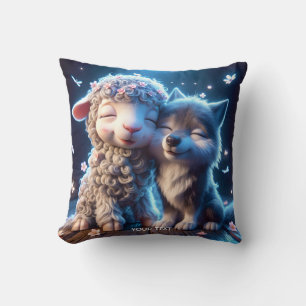 Cojín Decorativo Fantasy Cute Babies Lobo de oveja