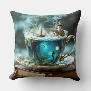Cojín Decorativo Fantasy Cute Cup Ocean Bote
