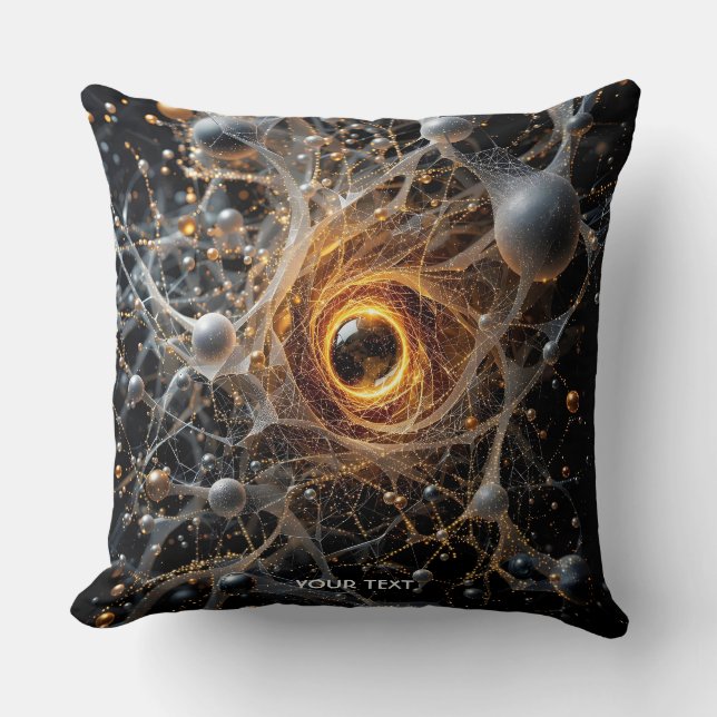 Cojín Decorativo Fantasy Cute Escena del espacio abstracto (Anverso)