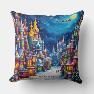 Cojín Decorativo Fantasy Cute Navidades Eve Town