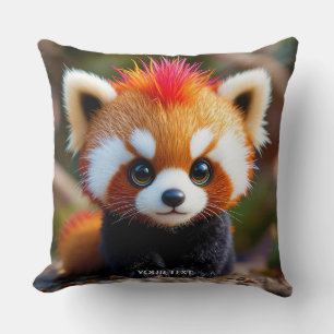Cojín Decorativo Fantasy Cute Panda Red Hai