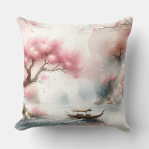 Cojín Decorativo Fantasy Cute Pink Lake Bote