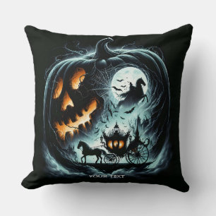 Cojín Decorativo Fantasy Cute Pumpkin Horario Moon