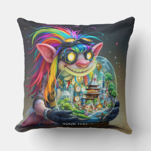 Cojín Decorativo Fantasy Cute Troll Making City