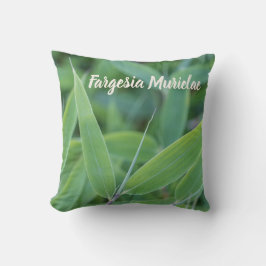 Cojín Decorativo Fargesia murielae Bamboo planta para el regalo de 