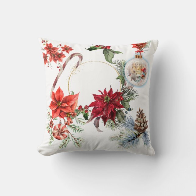Cojín Decorativo Färglös julfoto-dekorativ fyllning kudde (Anverso)