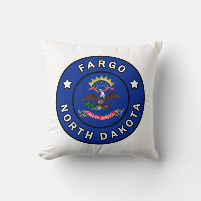 Cojín Decorativo Fargo Dakota del Norte (Anverso)