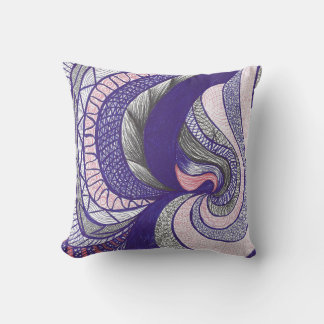 Cojín Decorativo Farimah | Arte abstracto fluido dibujado a mano