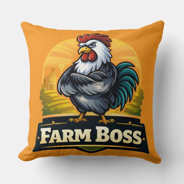 Cojín Decorativo Farm boss roster  (Anverso)