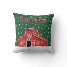 Farm Ranch Red Barn Holiday
