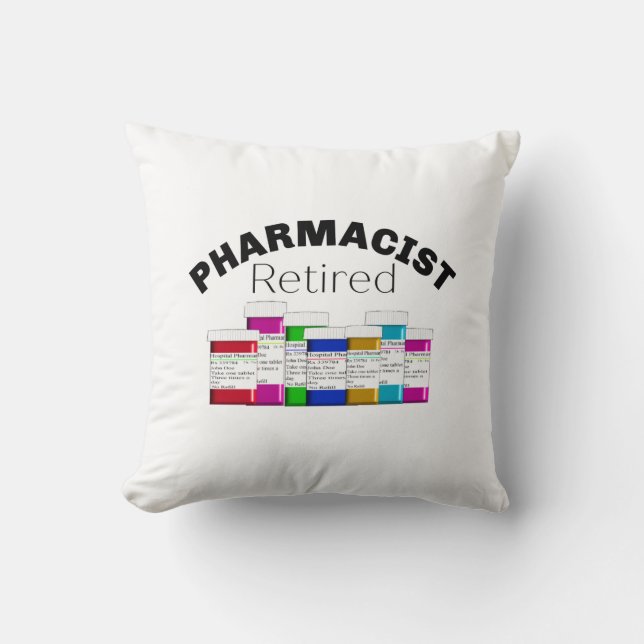 Cojín Decorativo Farmacéutico retirado (Anverso)