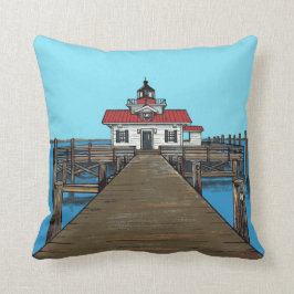 Cojín Decorativo Faro-almohada de los pantanos de Roanoke