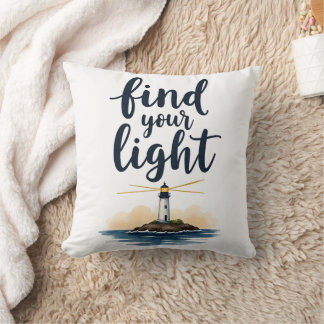Cojín Decorativo Faro Cita Encuentra Tu Luz 