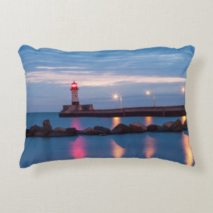 Cojín Decorativo Faro de Duluth al amanecer