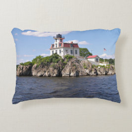 Cojín Decorativo Faro de Pomham Rocks, Isla Rhode