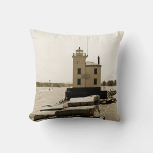 Cojín Decorativo Faro del Lago Erie