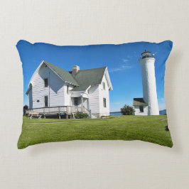 Cojín Decorativo Faro Tibbets Point, Nueva York