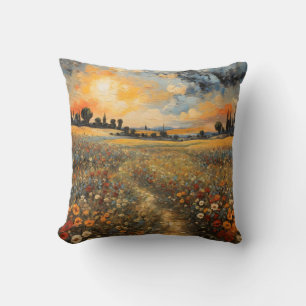 Cojín Decorativo Fascinante Paisaje Paisaje Flower Field #2