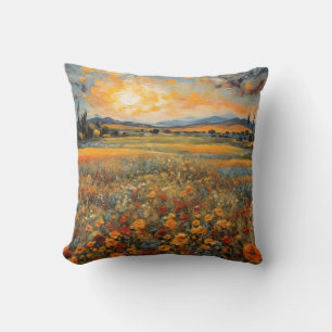 Cojín Decorativo Fascinante Paisaje Paisaje Flower Field #6