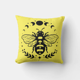 Cojín Decorativo Fases De Abeja Y Moon