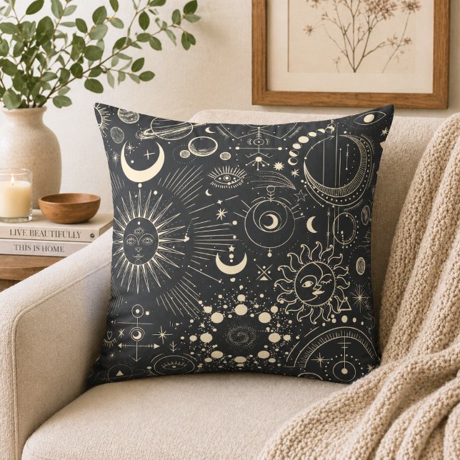 Cojín Decorativo Fases Lunares Abstractas (Subido por el creador)