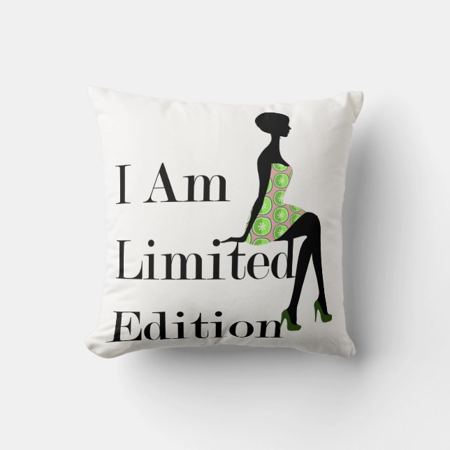 Cojín Decorativo Fashion Silhouette I Am Limited Edition Cita (Anverso)